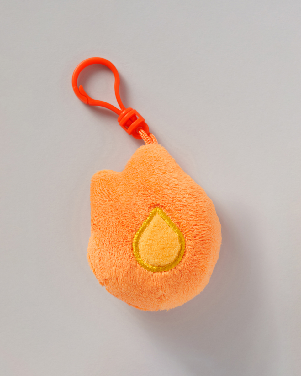 Streak Flame Plushie Keychain